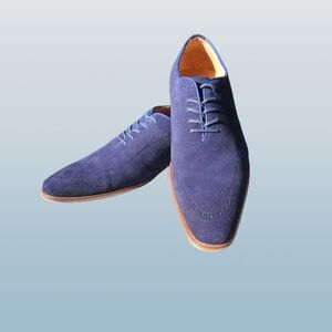 GioVanni Di Rocco Blue Oxfords with Classic Silhouette